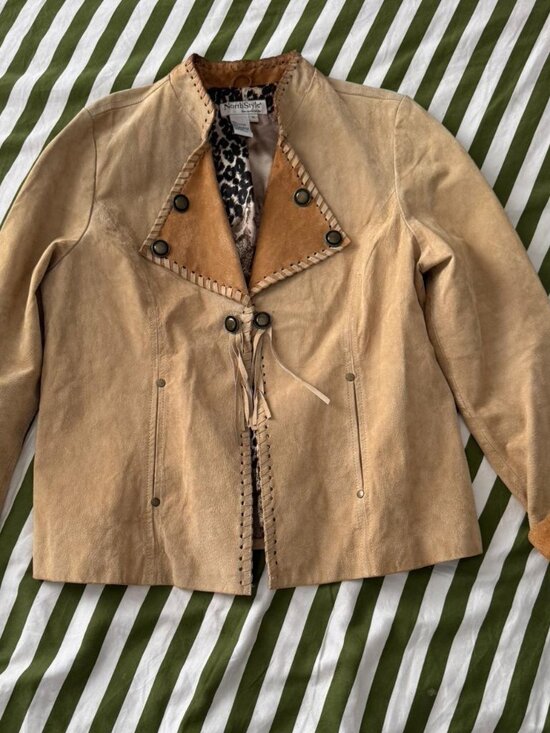 NorthStyle Jackets & Blazers - Vintage Suede Western Jacket with Fringe